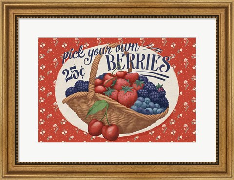 Framed Berry Breeze I Print