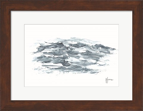 Framed Turbulent Waters I Print