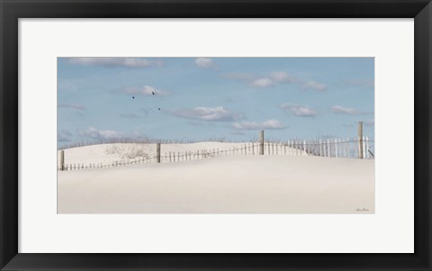 Framed White Sandy Shore Print