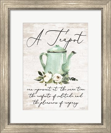 Framed Teapot Print