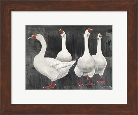 Framed Gaggle of Geese Print