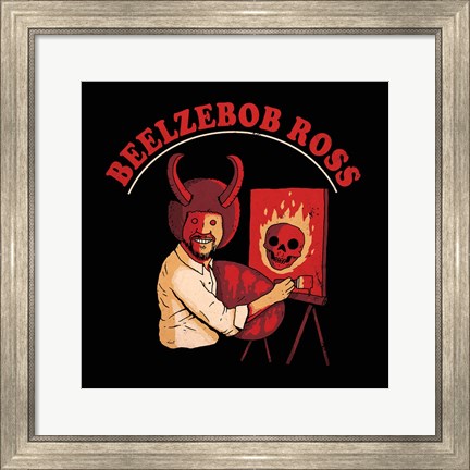 Framed Beelzebob Ross Print