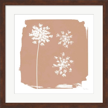 Framed Nature by the Lake Flowers III Neutral Print