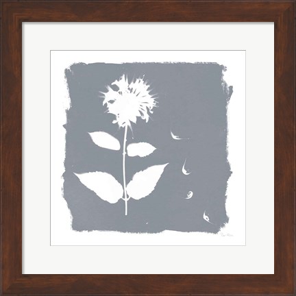 Framed Nature by the Lake Flowers II Neutral Print