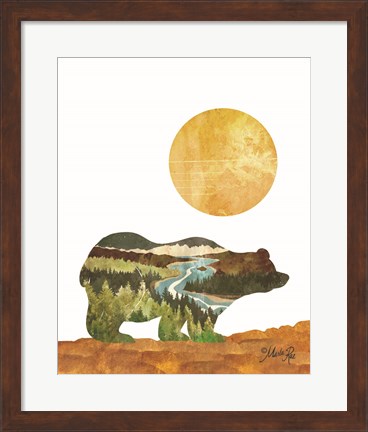 Framed Forest Bear Print