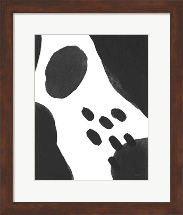 Framed Abstract Tidepool II Black Print