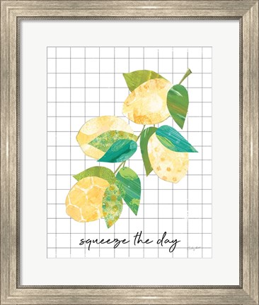 Framed Summer Lemons Sentiment II Print
