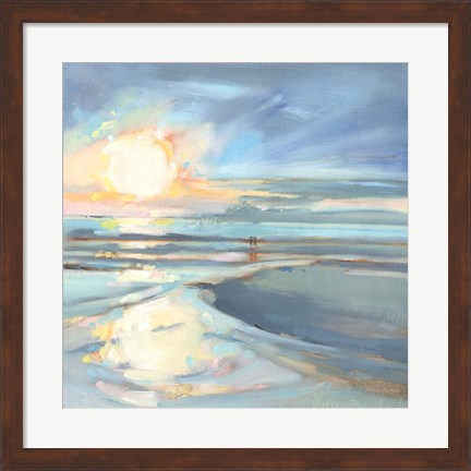 Framed Eastern Lake Sunset Print
