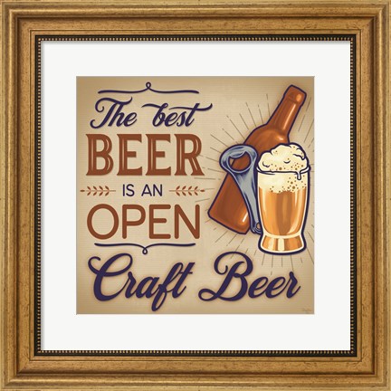 Framed Best Beer Print