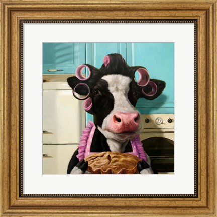 Framed Cow Pie Print