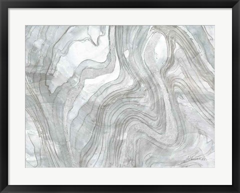 Framed Shimmering Water Silver Print