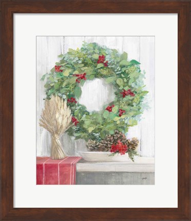 Framed Natural Christmas II Print
