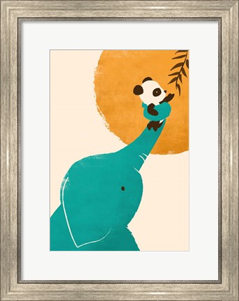 Framed Panda&#39;s Little Helper Print