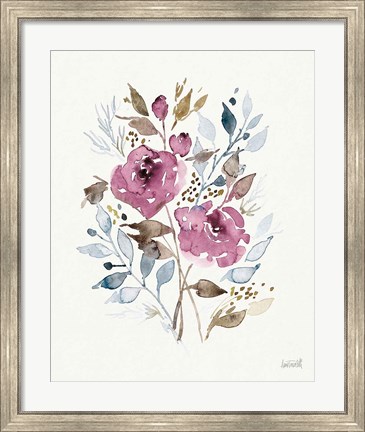 Framed Soft Bouquet IV Print