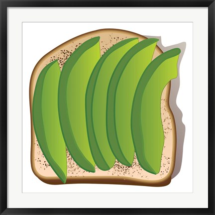 Framed Simple Avocado Toast Print