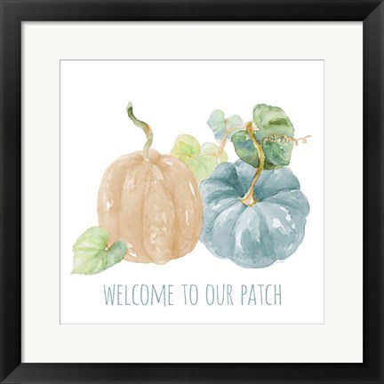 Framed Pumpkin Patch Welcome Print