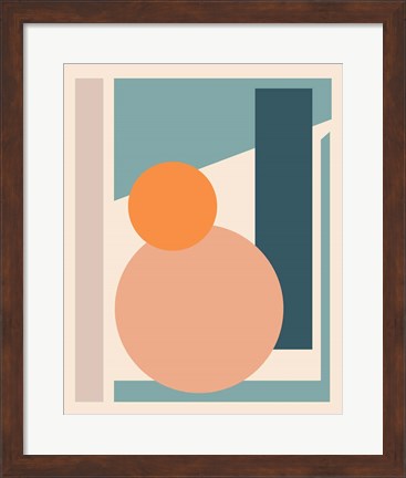 Framed Papercut Abstract II Print