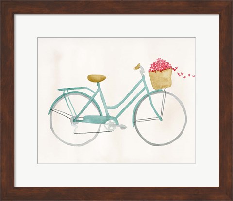 Framed Butterfly Bicycle Print
