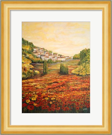 Framed Tuscany Scene Print