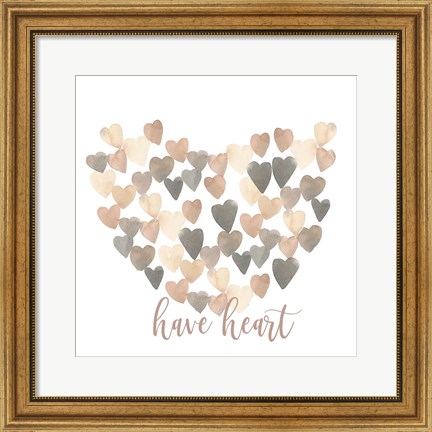 Framed Have Heart Print