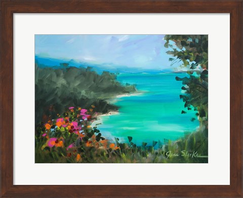 Framed Overlooking the Inlet Print
