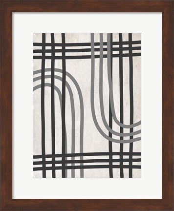 Framed String Shapes Print