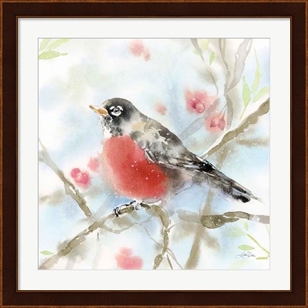 Framed Spring Robin Print