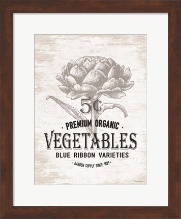 Framed Vegetables Print