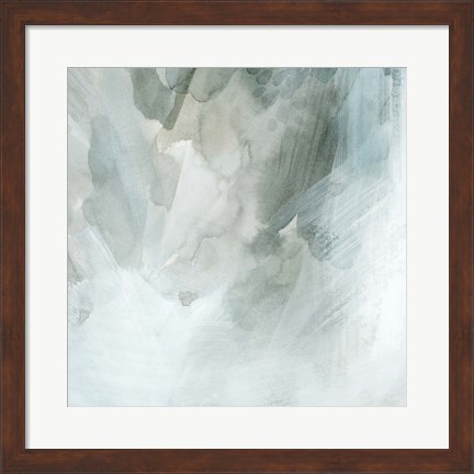 Framed Snow and Sediment II Print
