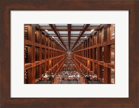 Framed Library in Berlin Print