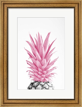 Framed Pinapple Pink 3 Print