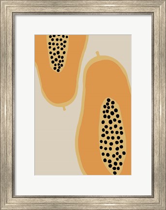 Framed Papaya Fruit Print