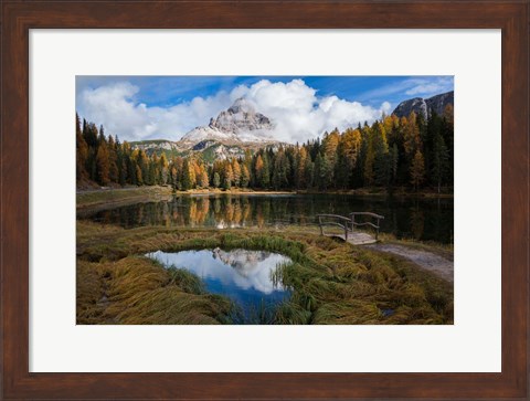 Framed Lake Antorno Print