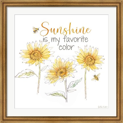 Framed Be My Sunshine VI Print