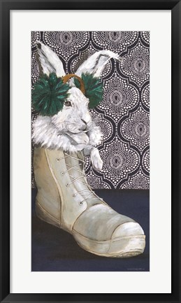 Framed Bunny Boots 1 Print