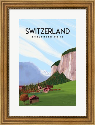 Framed Swiss Alps Print