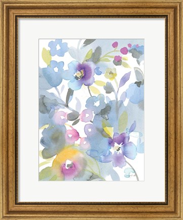 Framed Bright Jewel Garden II Print