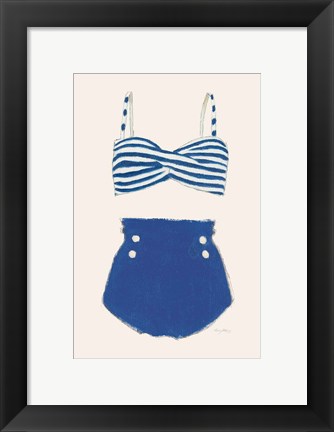 Framed Retro Swimwear II Print