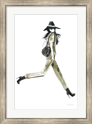 Framed Out On the Town I Olive Print