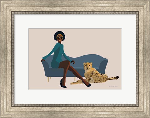 Framed Wild Lounge III Print