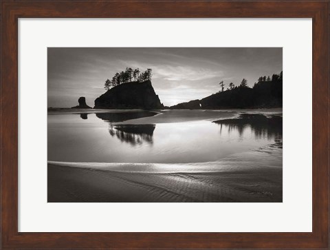 Framed Little James Island Reflection Print