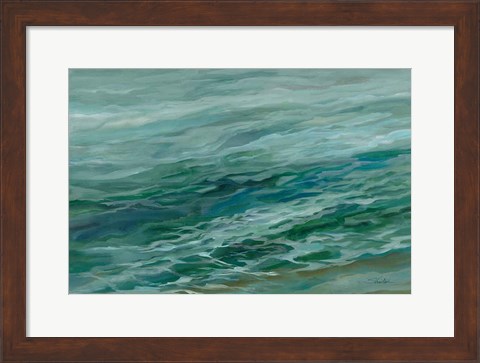 Framed Viridian Sea Print