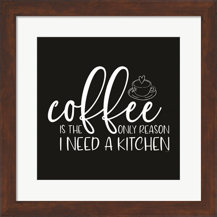Framed Kitchen Art I-Coffee Print