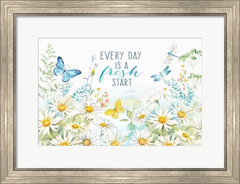 Framed Daisy Days I Print