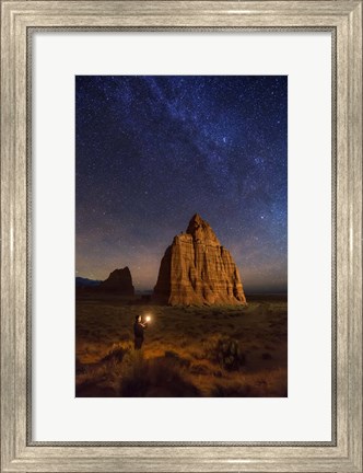 Framed Temple Moon Candle Print