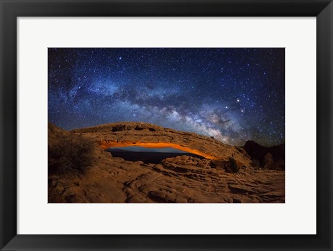 Framed Milky Way Mesa Arch Print