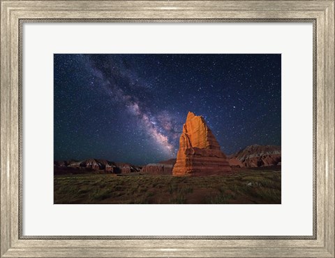 Framed Milky Way Temple of the Moon Print