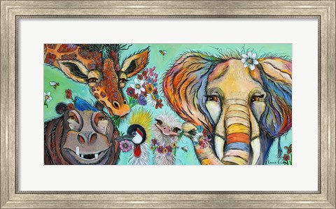Framed Welcome to the Jungle Print