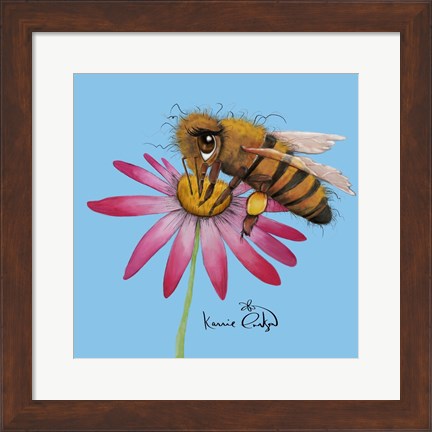 Framed Honey Bee 2 Print