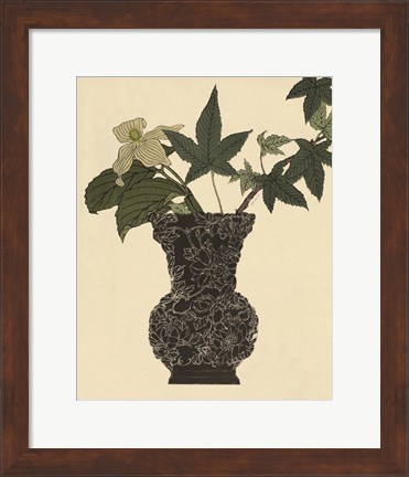 Framed Ebony Vase 1 Print